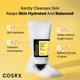 COSRX Snail Mucin Gel Cleanser packaging