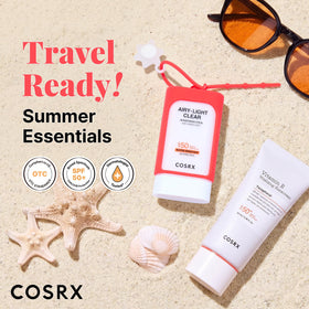 COSRX sunscreen duo with keyring packaging