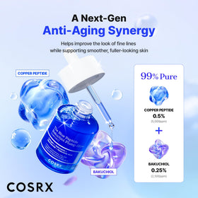 COSRX The Blue Copper Peptide Bakuchiol Serum texture on skin