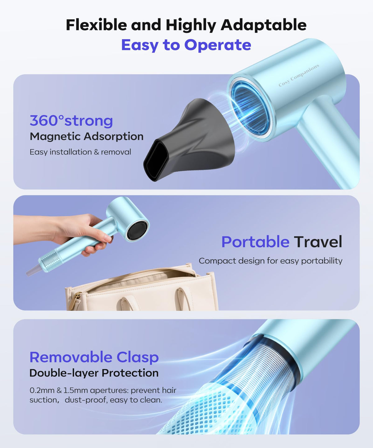 Cosy Companions High Speed Ionic Hair Dryer packaging details