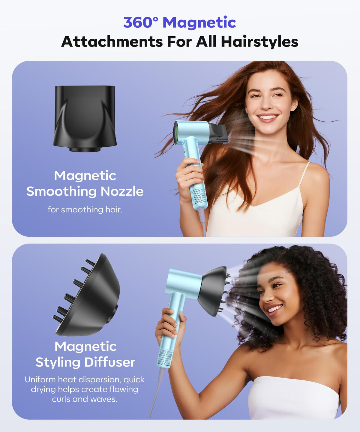 Cosy Companions High Speed Ionic Hair Dryer with ergonomic handle