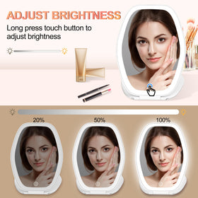 COSYGLOW Travel Makeup Mirror with touch control panel