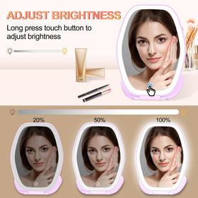 COSYGLOW Travel Makeup Mirror with touch control screen