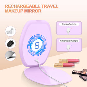 COSYGLOW Travel Makeup Mirror with warm light setting