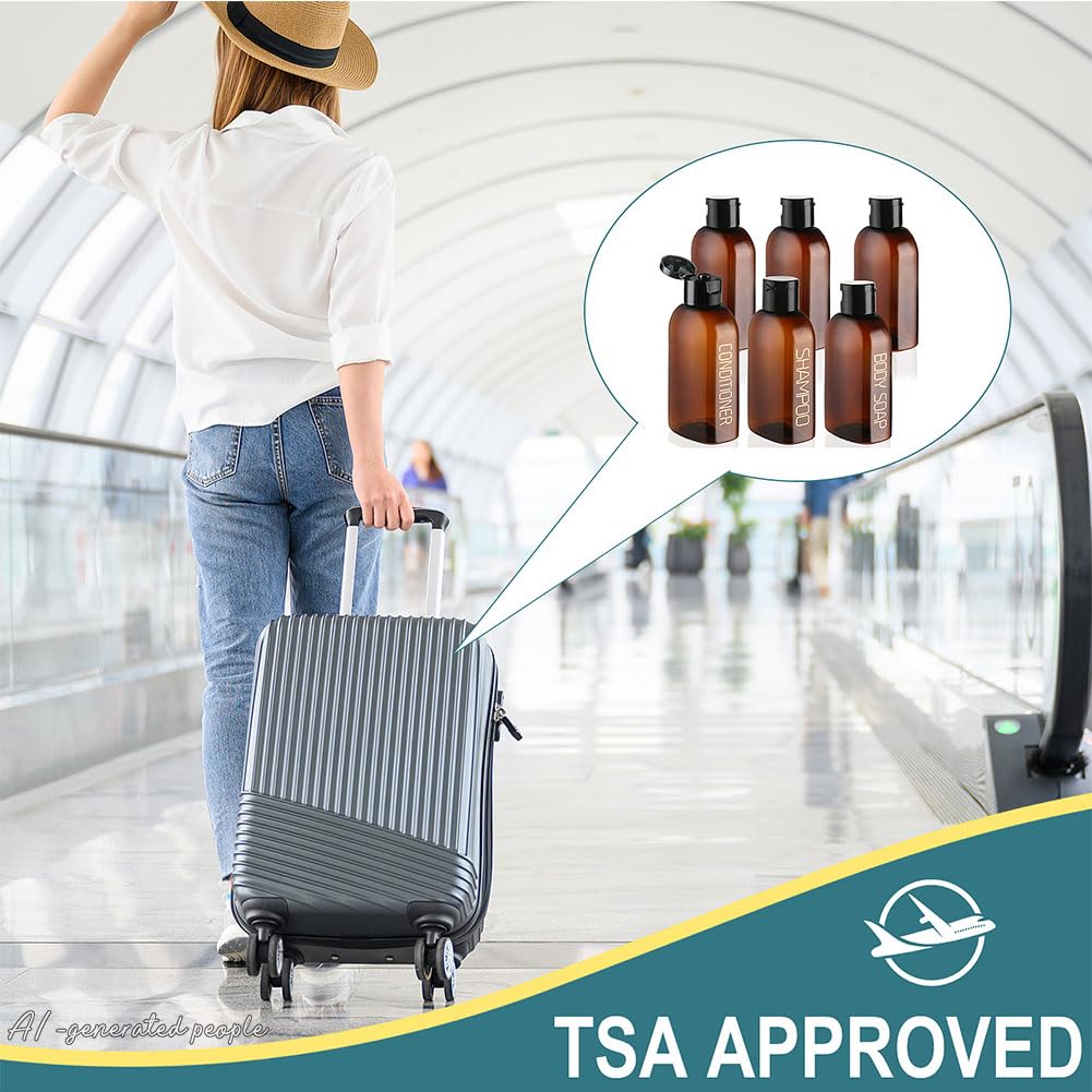 Cosywell Travel Bottles showcasing TSA approved size