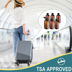 Cosywell Travel Bottles showcasing TSA approved size