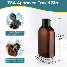 Cosywell Travel Bottles showing leak-proof flip cap design