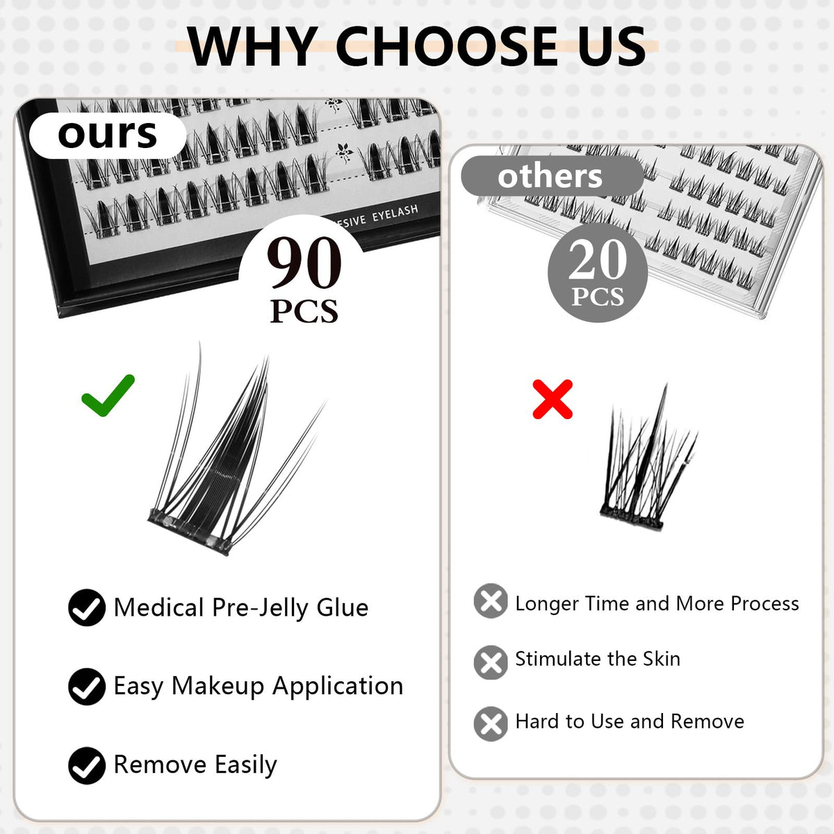 Cotton swabs included with CoFier lash kit