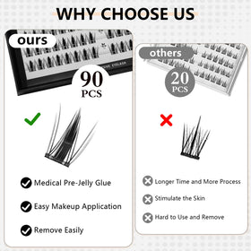 Cotton swabs included with CoFier lash kit
