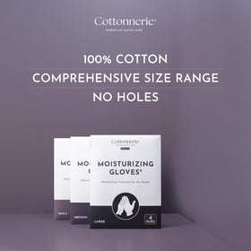 COTTONNERIE Cotton Gloves for Dry Hands, Large side view