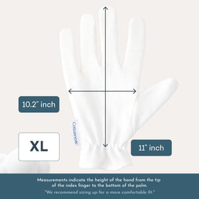 COTTONNERIE moisturizing gloves in a hand care routine