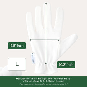 COTTONNERIE Organic Cotton Gloves laid flat