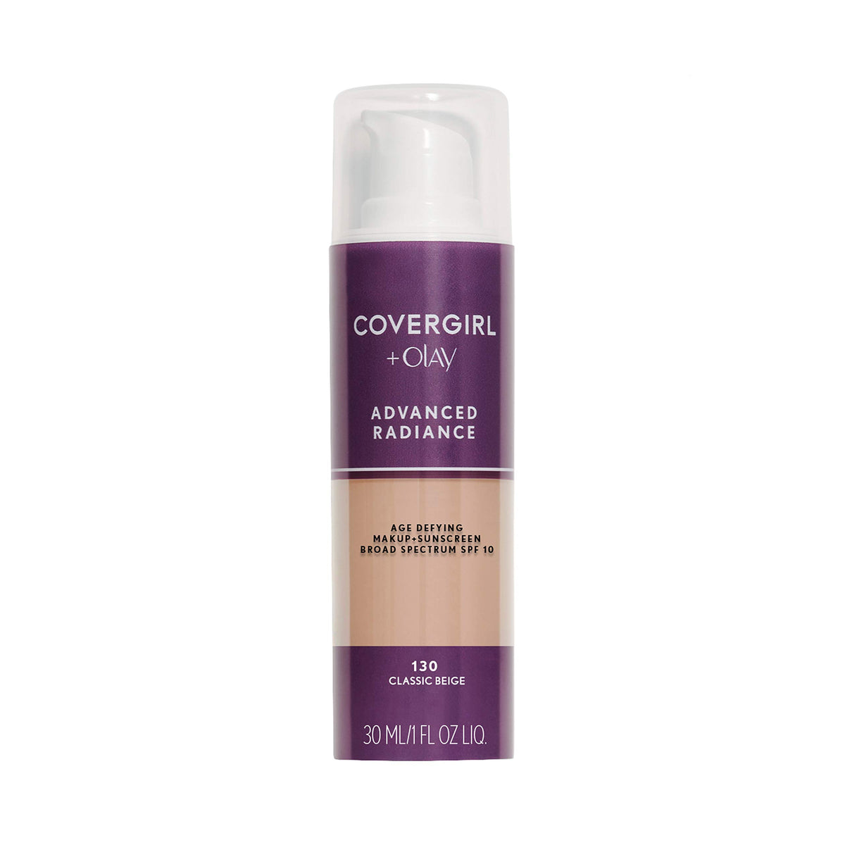 COVERGIRL Advanced Radiance Foundation Classic Beige front view