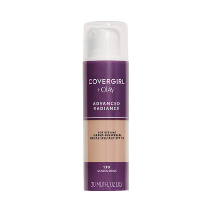 COVERGIRL Advanced Radiance Foundation Classic Beige front view
