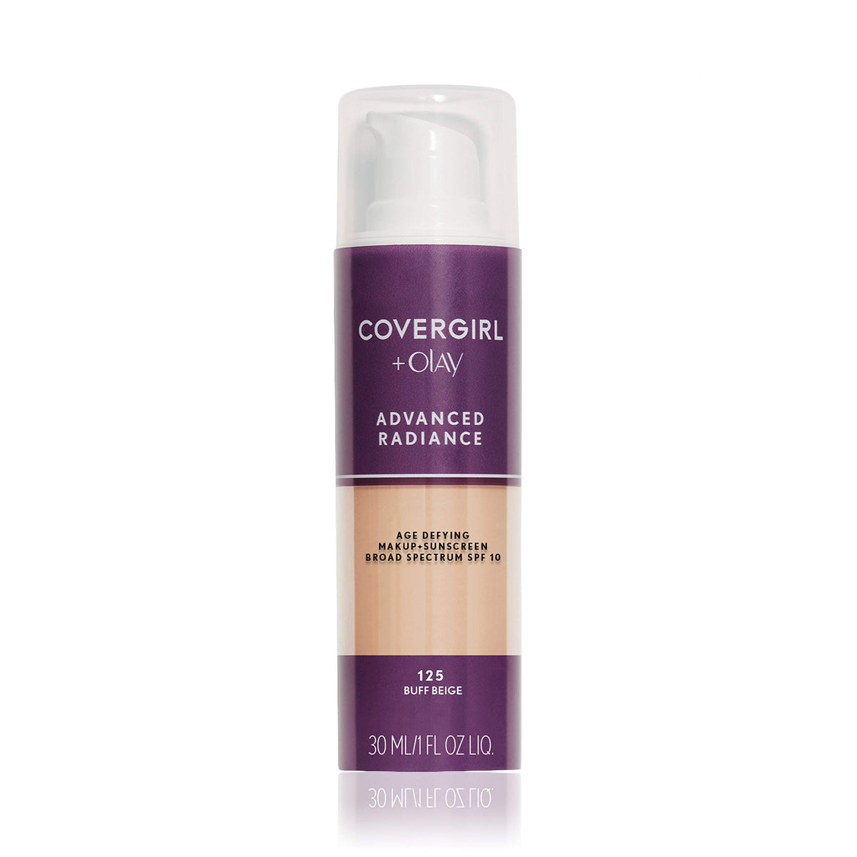 COVERGIRL Advanced Radiance Foundation Makeup in Buff Beige front view