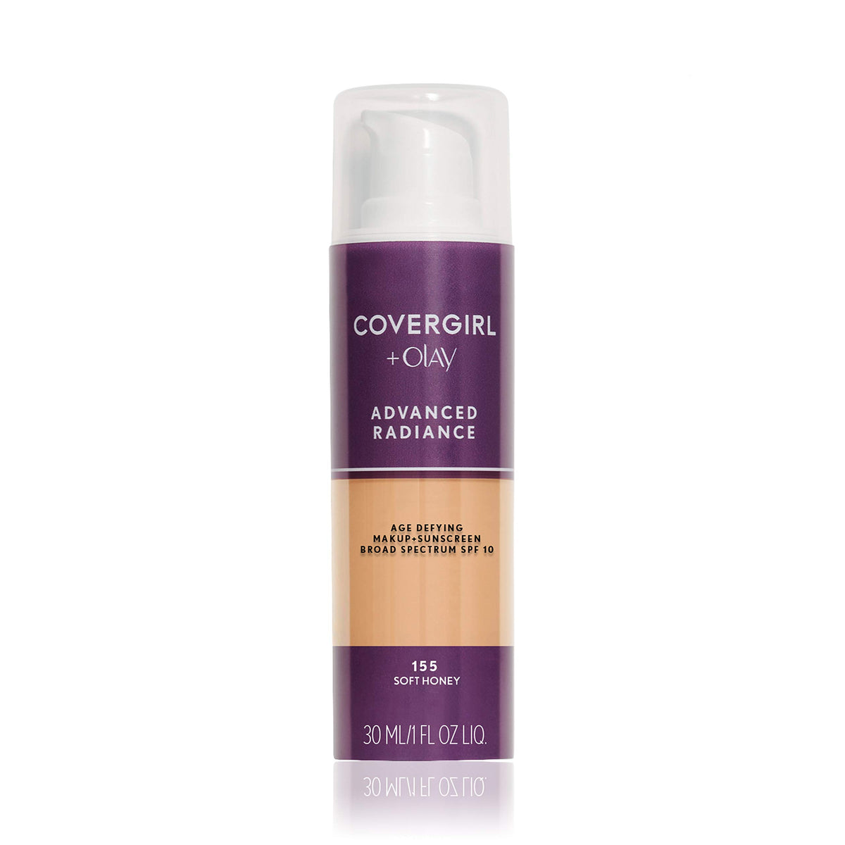 COVERGIRL Advanced Radiance Foundation Soft Honey front view