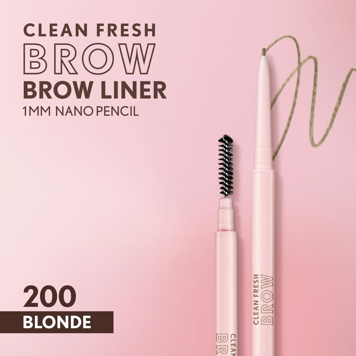 COVERGIRL Clean Fresh Brow Nano Pencil 200 Blonde with spoolie