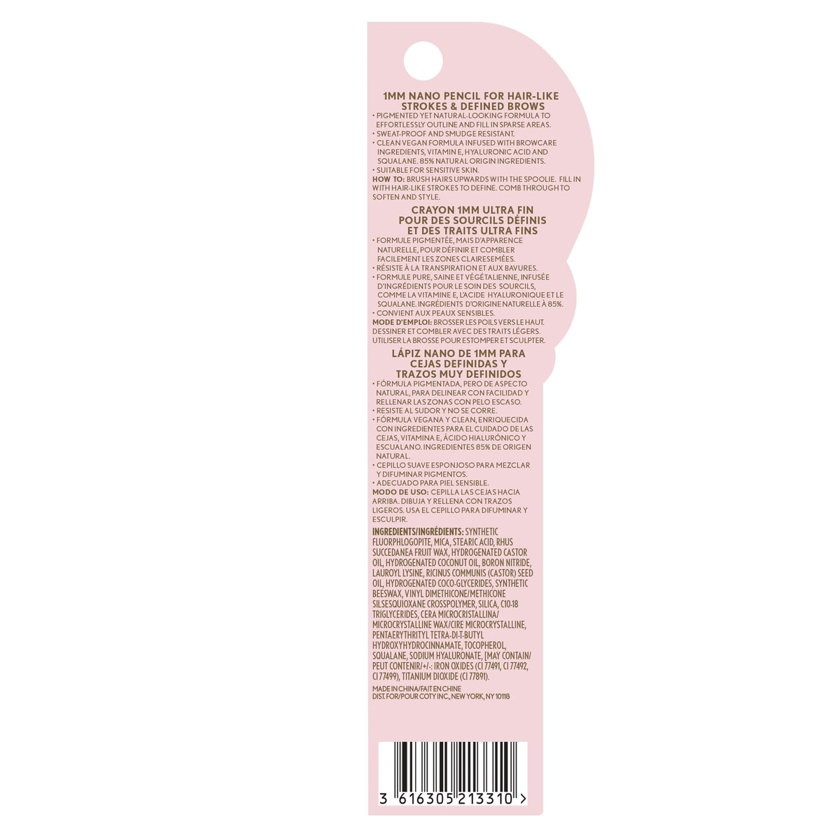 COVERGIRL Clean Fresh Brow Nano Pencil 400 Soft Brown in use on model