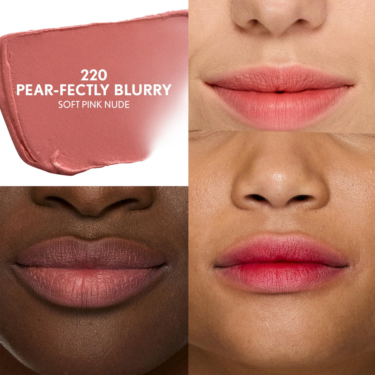 COVERGIRL Clean Fresh Yummy Blur Lipstick 220 Pear-fectly swatch on skin