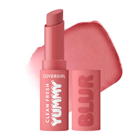COVERGIRL Clean Fresh Yummy Blur Lipstick front view in Pink 100 Blur