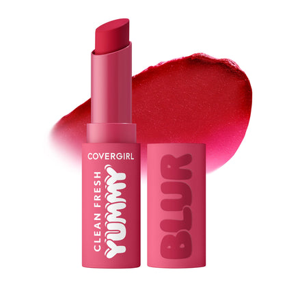 COVERGIRL Clean Fresh Yummy Blur Lipstick front view in Sweet Pomergranate