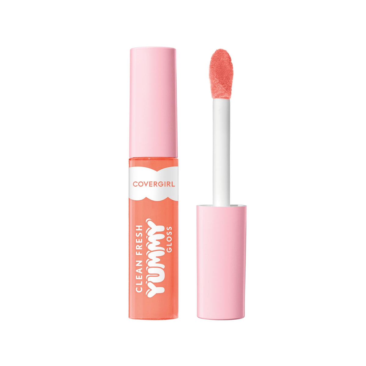 COVERGIRL Clean Fresh Yummy Lip Gloss 250 Peach Out! front view