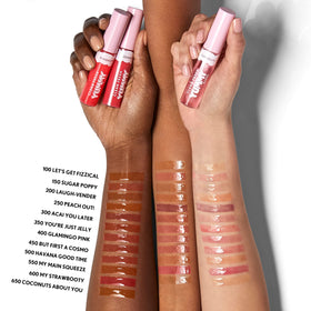 COVERGIRL Clean Fresh Yummy Lip Gloss 250 Peach Out! swatch on lips