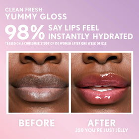 COVERGIRL Clean Fresh Yummy Lip Gloss 350 You're Just Jelly in natural light