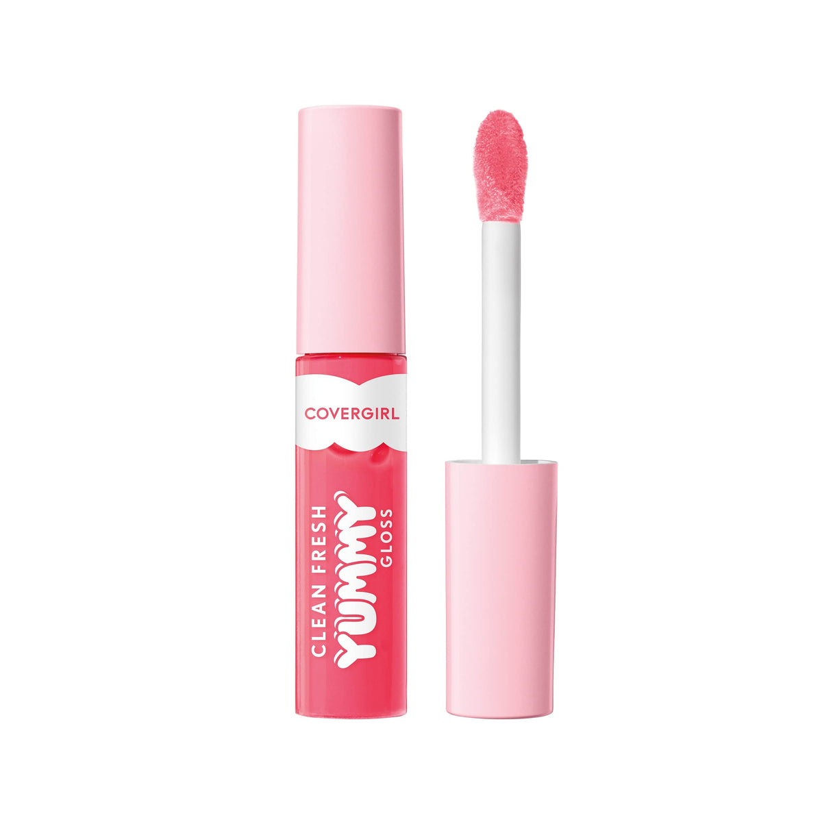 COVERGIRL Clean Fresh Yummy Lip Gloss 400 Glamingo Pink front view