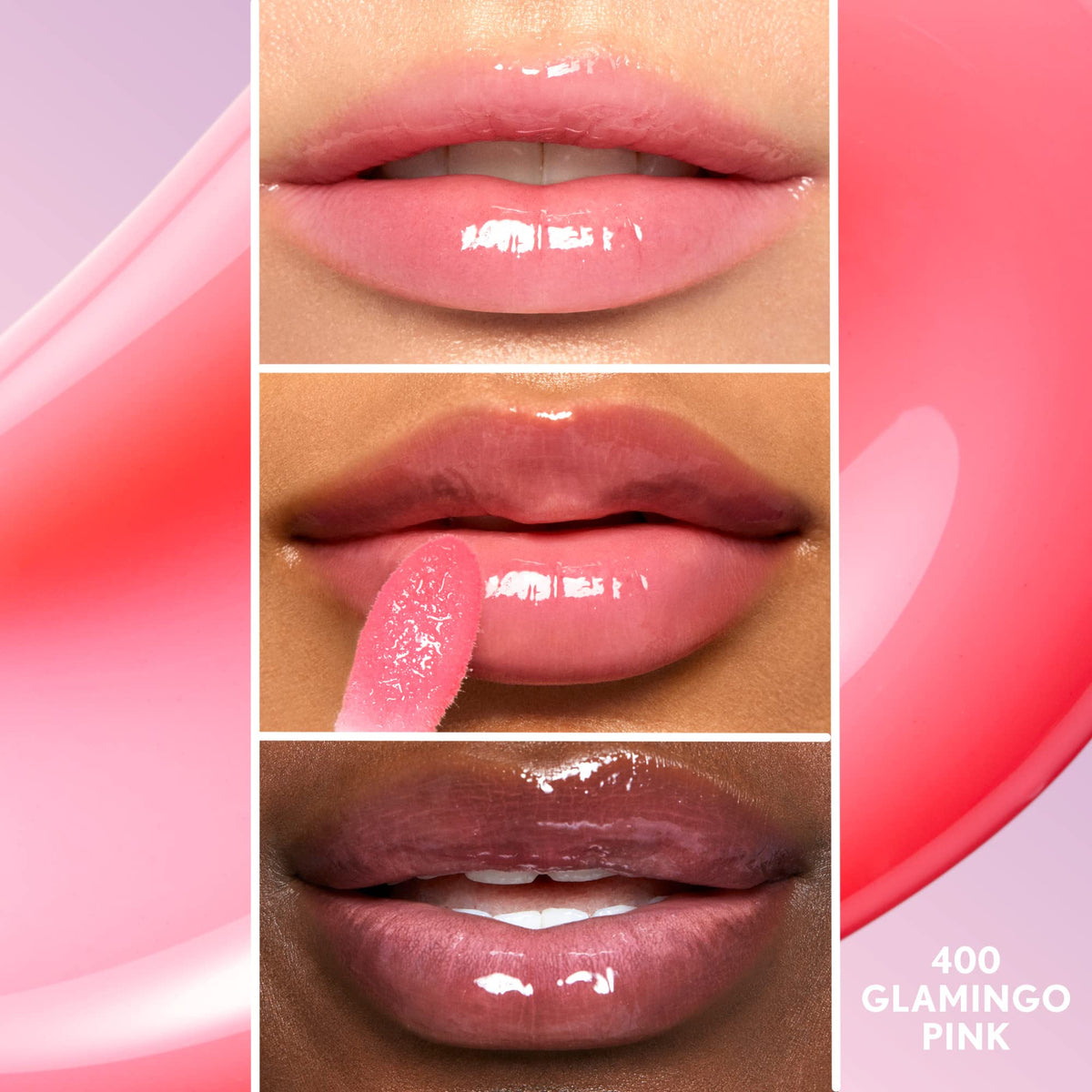 COVERGIRL Clean Fresh Yummy Lip Gloss 400 Glamingo Pink packaging