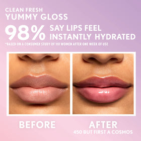 COVERGIRL Clean Fresh Yummy Lip Gloss 450 But First A Cosmo close-up