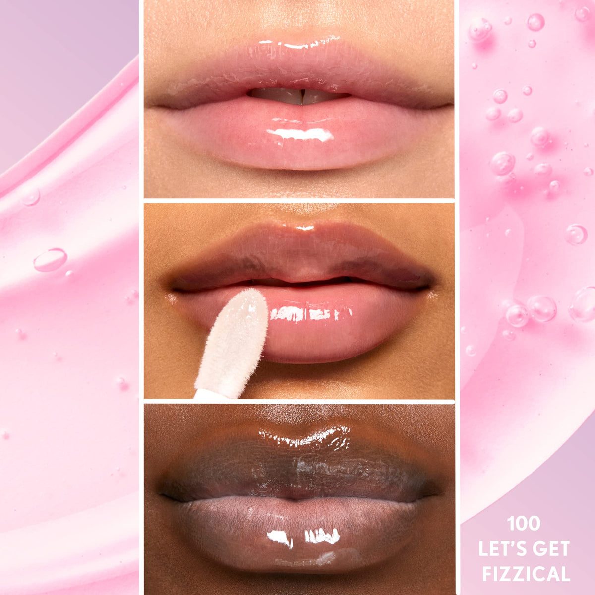 COVERGIRL Clean Fresh Yummy Lip Gloss doe-foot applicator close-up