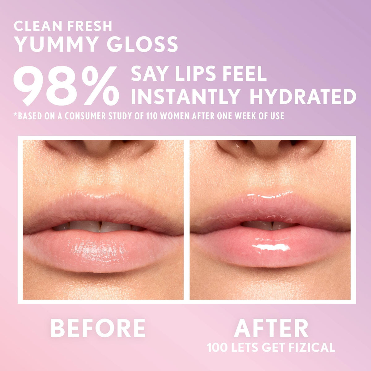COVERGIRL Clean Fresh Yummy Lip Gloss on model's lips