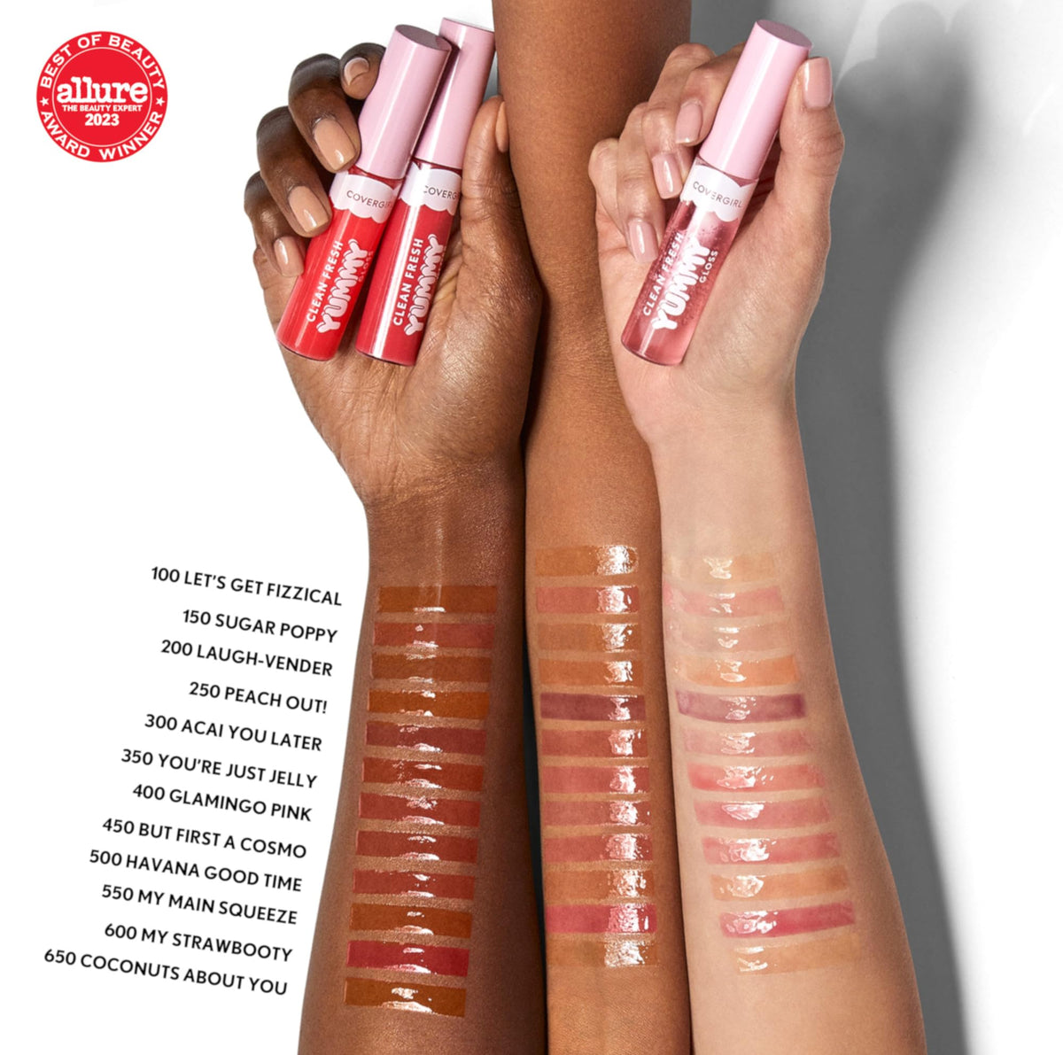 COVERGIRL Clean Fresh Yummy Lip Gloss texture swatch