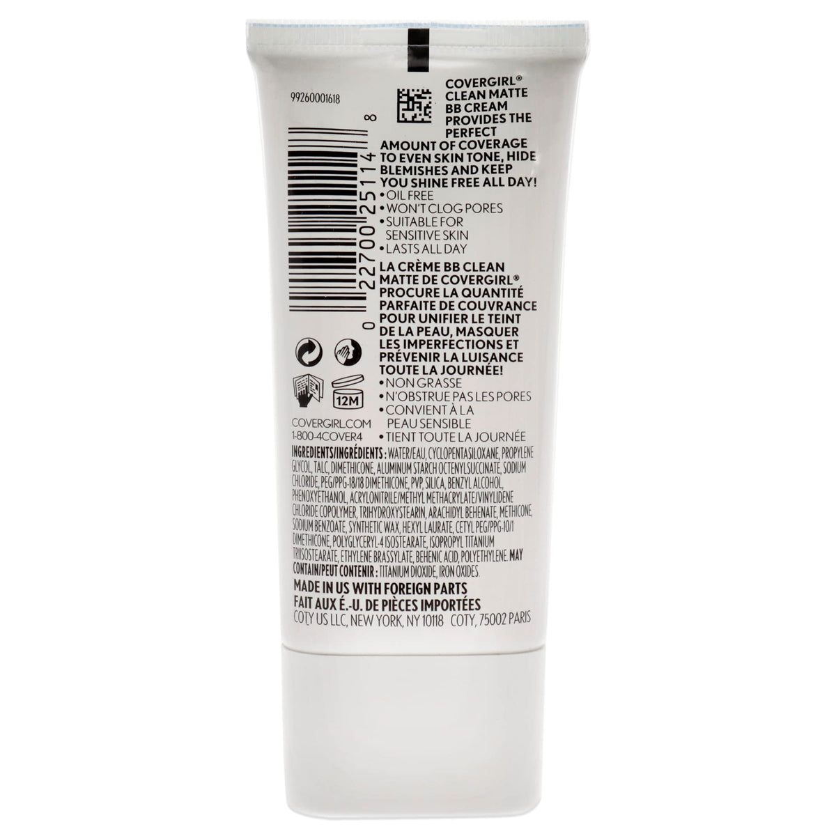 COVERGIRL Clean Matte BB Cream texture close-up