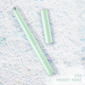 COVERGIRL Clean Multiline Eyeshadow Pencil 298 Merry Mint on a vanity