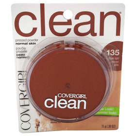 COVERGIRL Clean Pressed Powder 135 Medium Light front view