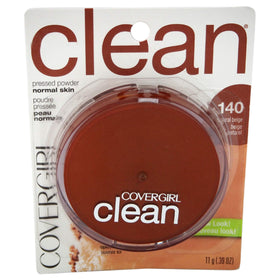 COVERGIRL Clean Pressed Powder Foundation 140 Natural Beige front view