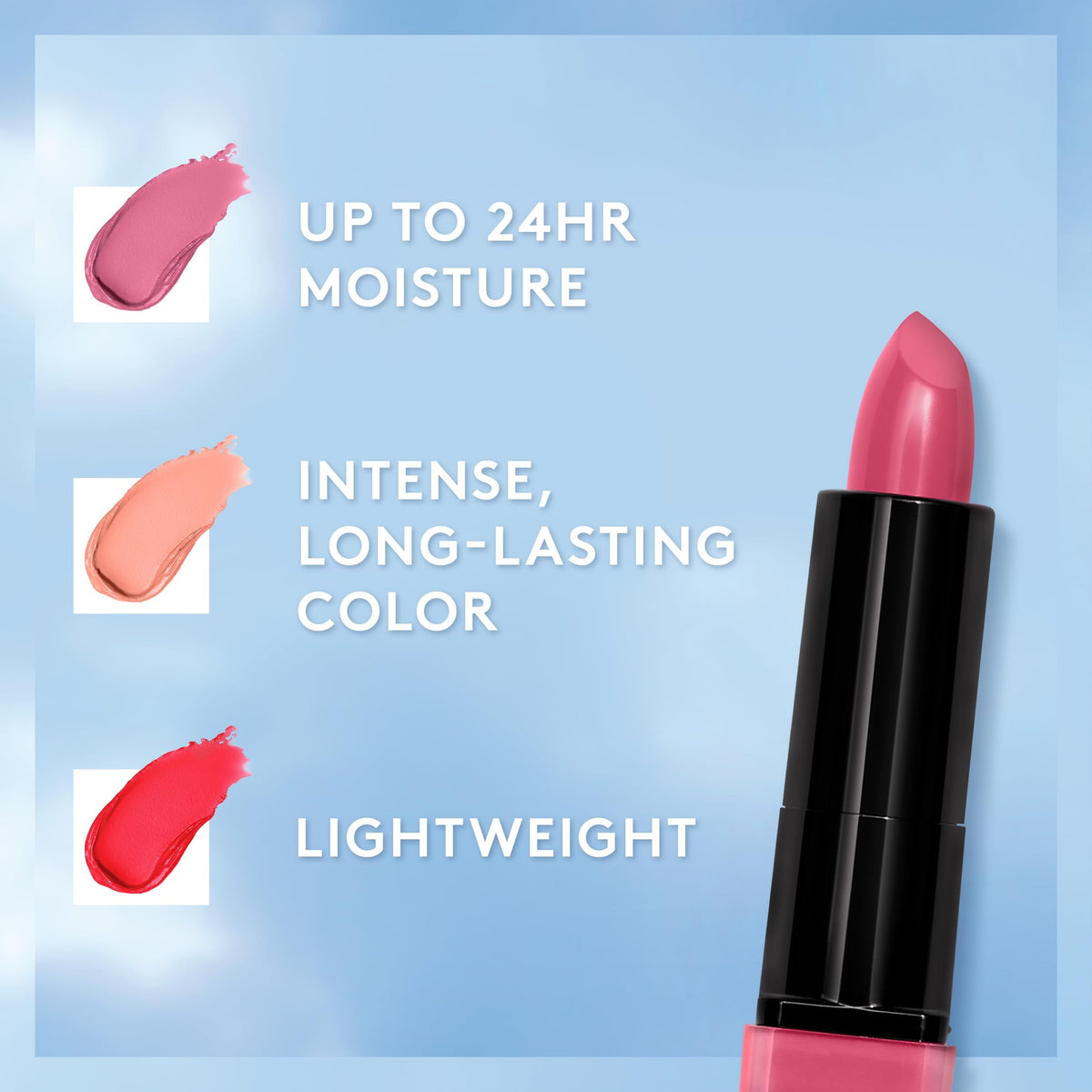 COVERGIRL Exhibitionist Cream Lipstick Bloodshot close-up of bullet