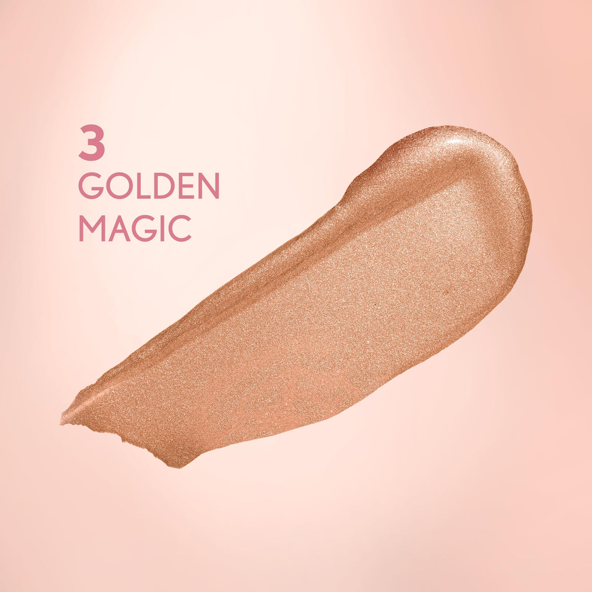 COVERGIRL Exhibitionist Liquid Glitter Eyeshadow Golden Magic 3 applicator close-up