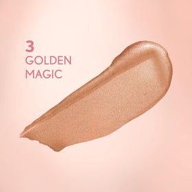COVERGIRL Exhibitionist Liquid Glitter Eyeshadow Golden Magic 3 applicator close-up