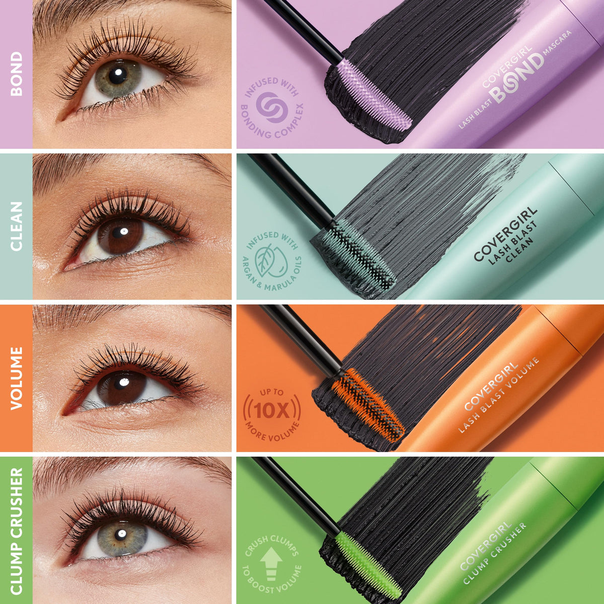 COVERGIRL Lash Blast Bond Volume Mascara 815 Brown on vanity