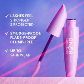 COVERGIRL Lash Blast Bond Volume Mascara 815 Brown with makeup brush