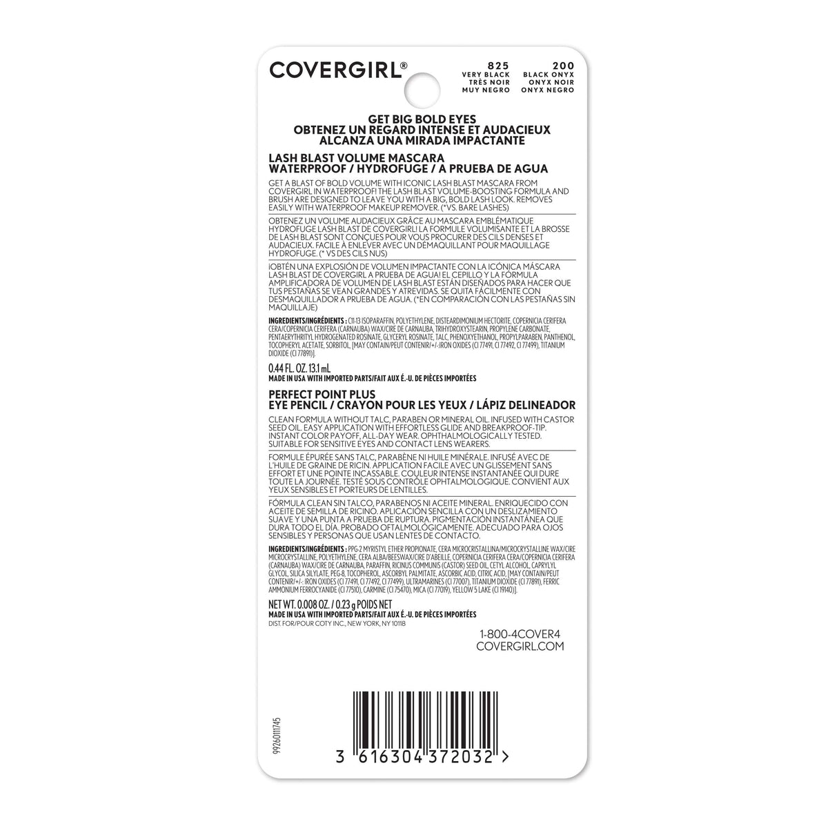 COVERGIRL Lash Blast Volume Mascara brush close-up