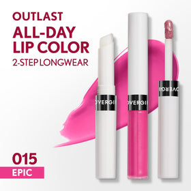 COVERGIRL Outlast All-Day Lip Color 015 Epic topcoat application