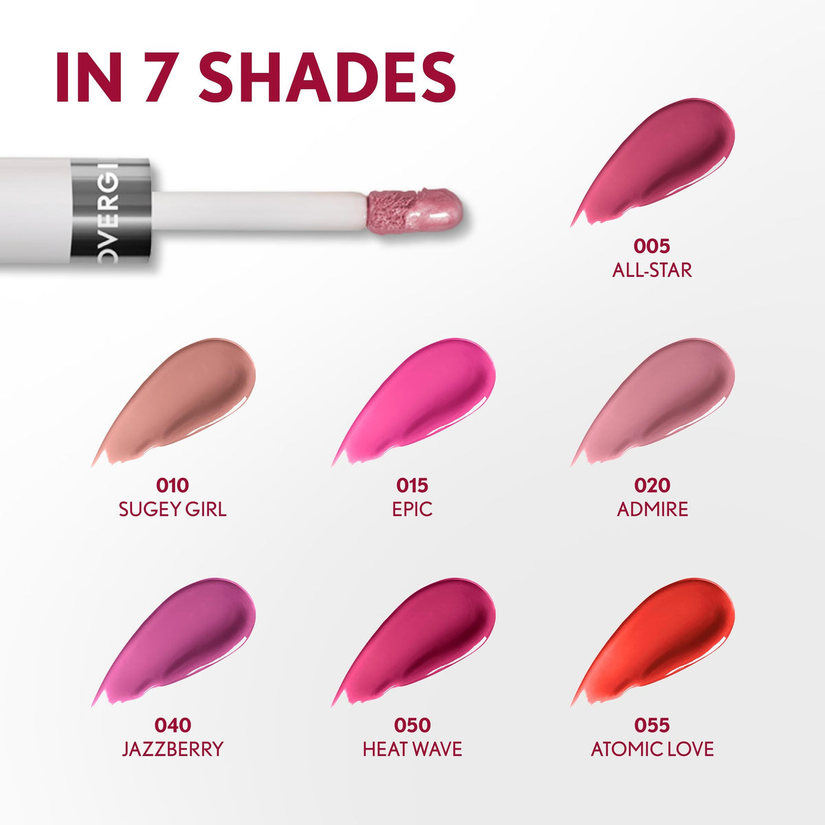 COVERGIRL Outlast All-Day Lip Color 055 Atomic Love in makeup setting