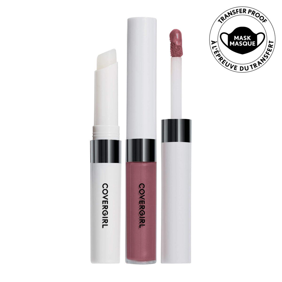 COVERGIRL Outlast All-Day Lip Color 545 Naturalast topcoat application