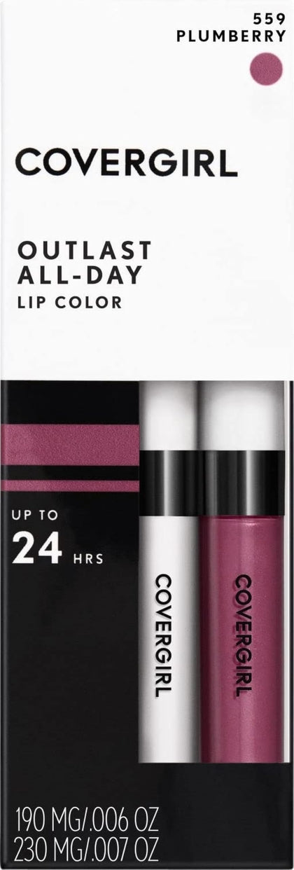 COVERGIRL Outlast All-Day Lip Color 559 Plum Berry front view
