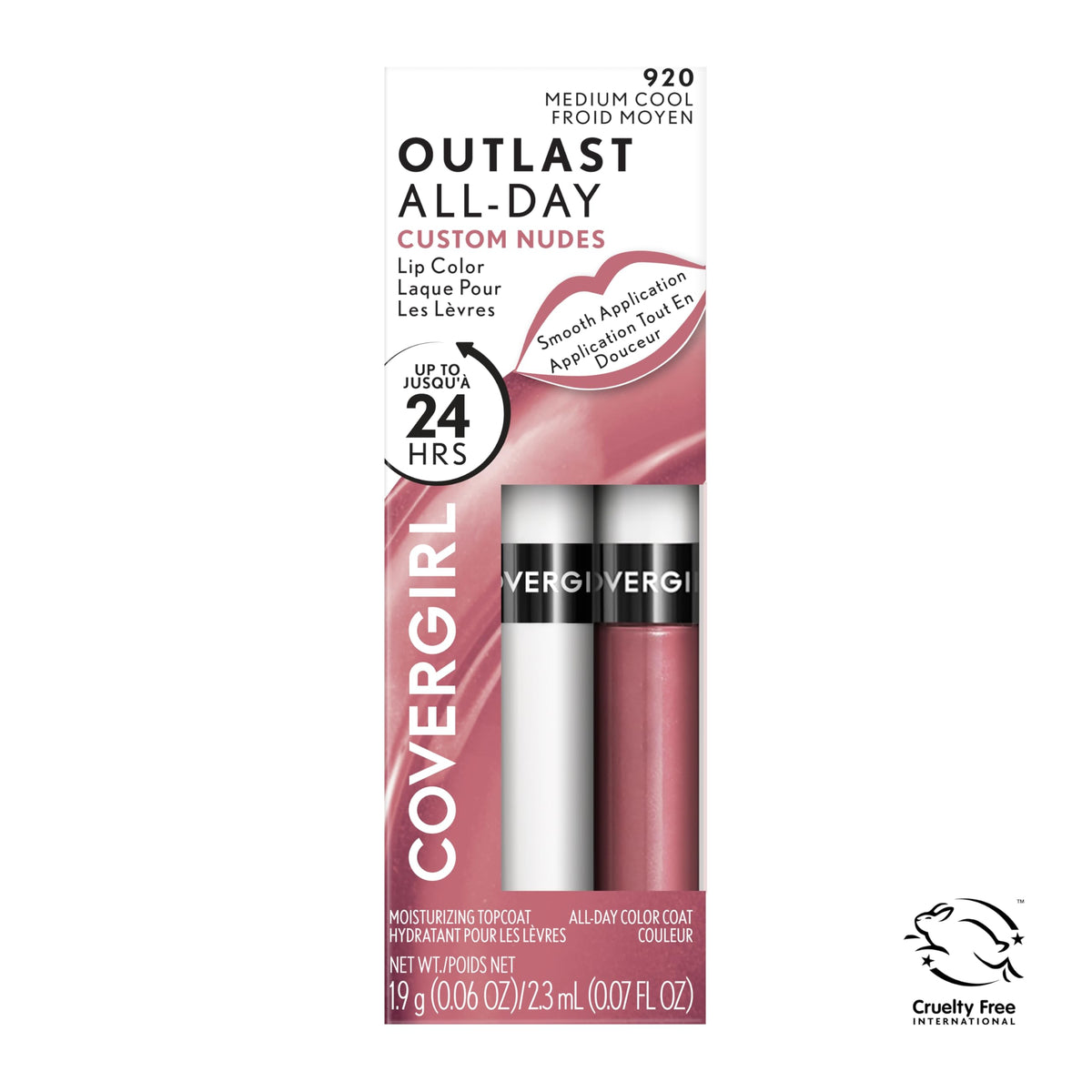 COVERGIRL Outlast All-Day Lip Color 920 Medium Cool with other makeup products