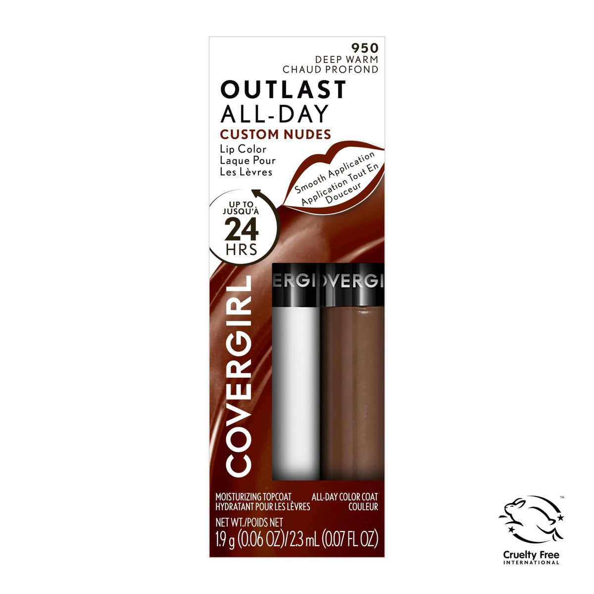 COVERGIRL Outlast All-Day Lip Color 950 Deep Warm with other makeup products